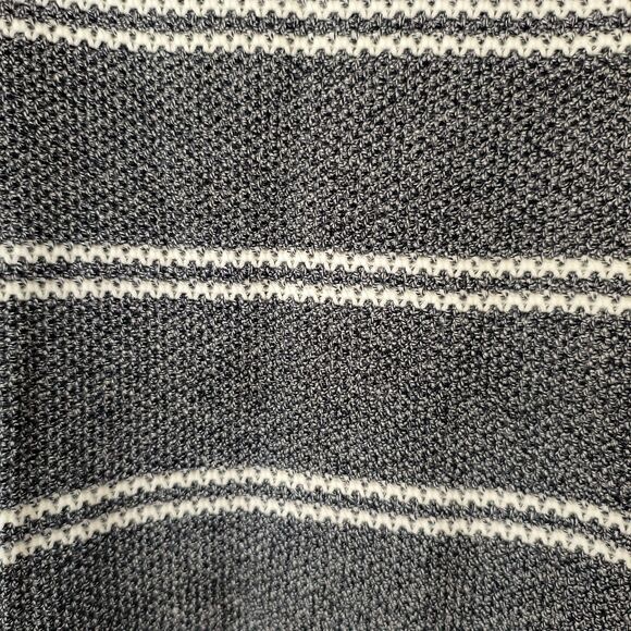 Talbots Sweater NEW 3X Gray White Striped Pullover Cotton Blend Minimal Capsule - Picture 4 of 15
